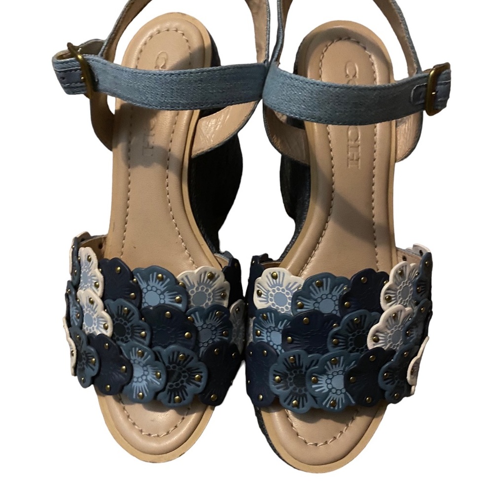 Coach Jae High Heel Espadrille sandals. 6.5